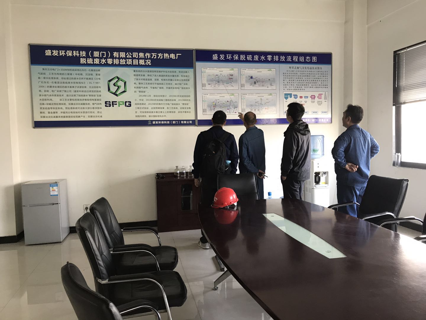 中南電力設計院張工一行到焦作萬(wàn)方項目部進(jìn)行考察參觀(guān)